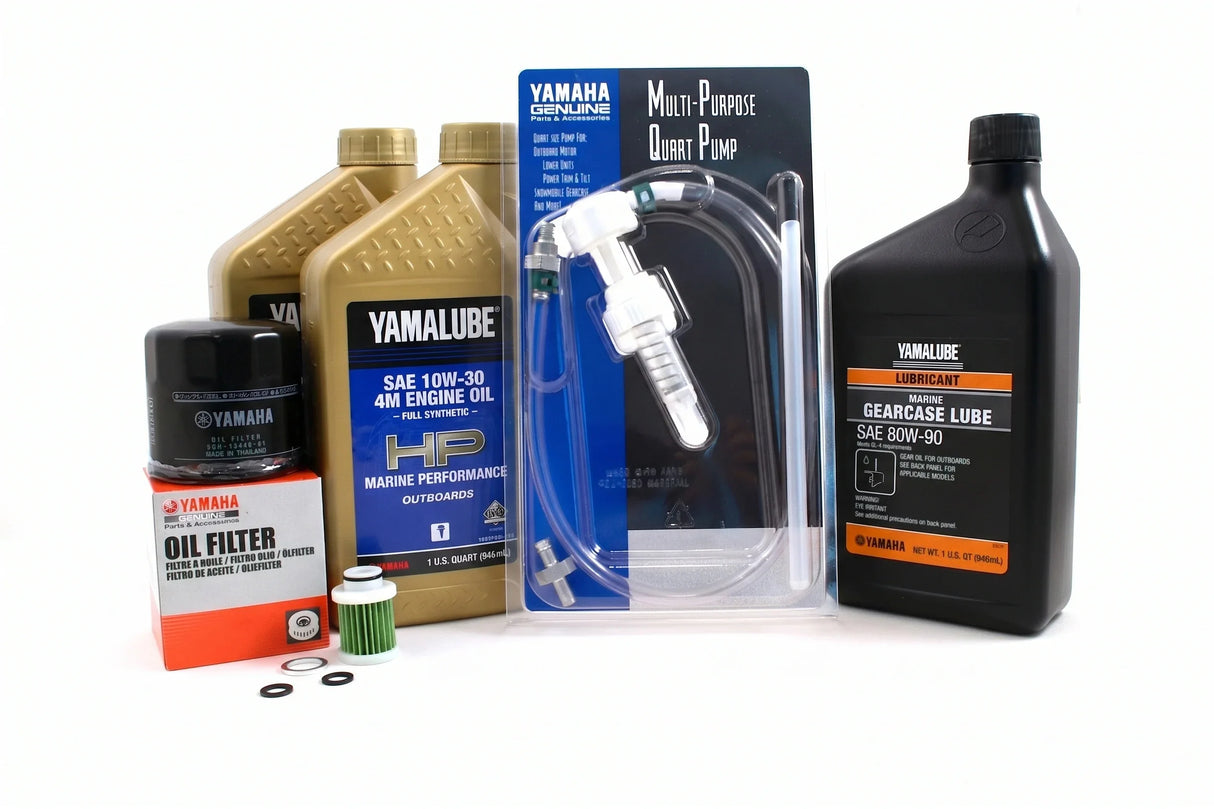 Yamaha F25C 20 Hour Service Maintenance Kit - Yamalube 10W-30 Full Synthetic - 2016-Current