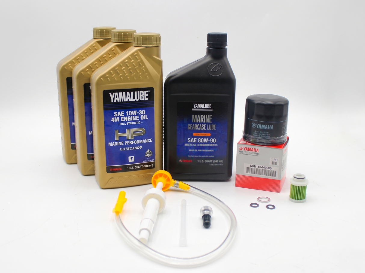 Yamaha F30 20 Hour Service Maintenance Kit Yamalube 10W-30 Full Synthetic - 2013-Current