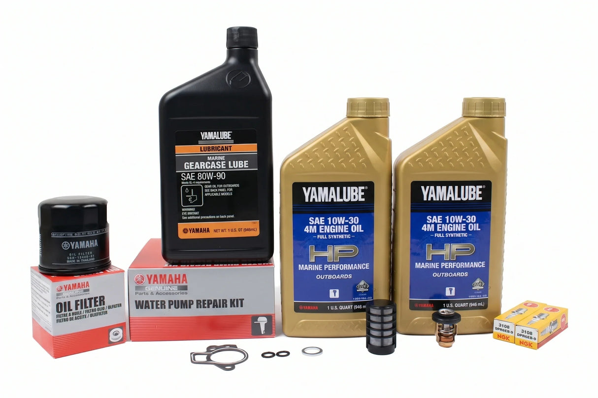 Yamaha T25 300 Hour Service Maintenance Kit - Yamalube 10W-30 Full Synthetic - 2009-2019