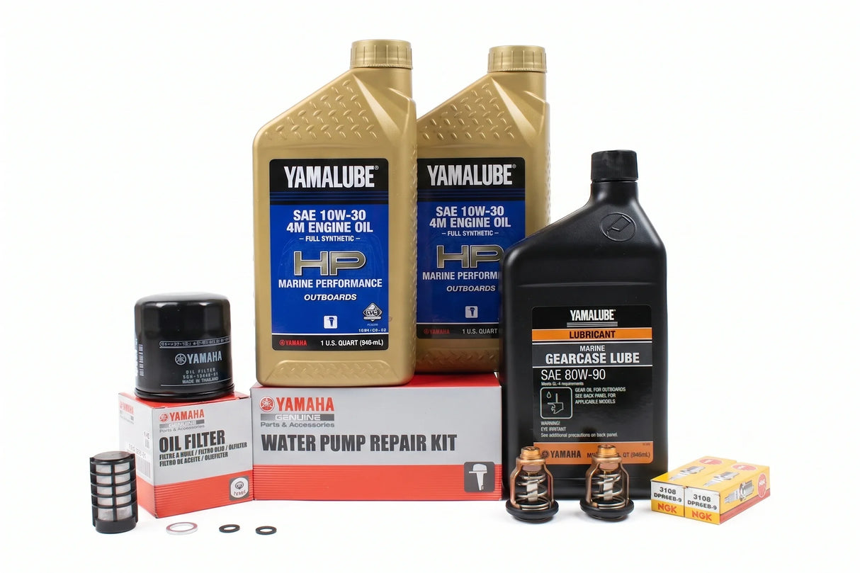 Yamaha T25C 300 Hour Service Maintenance Kit - Yamalube 10W-30 Full Synthetic - 2018-Current