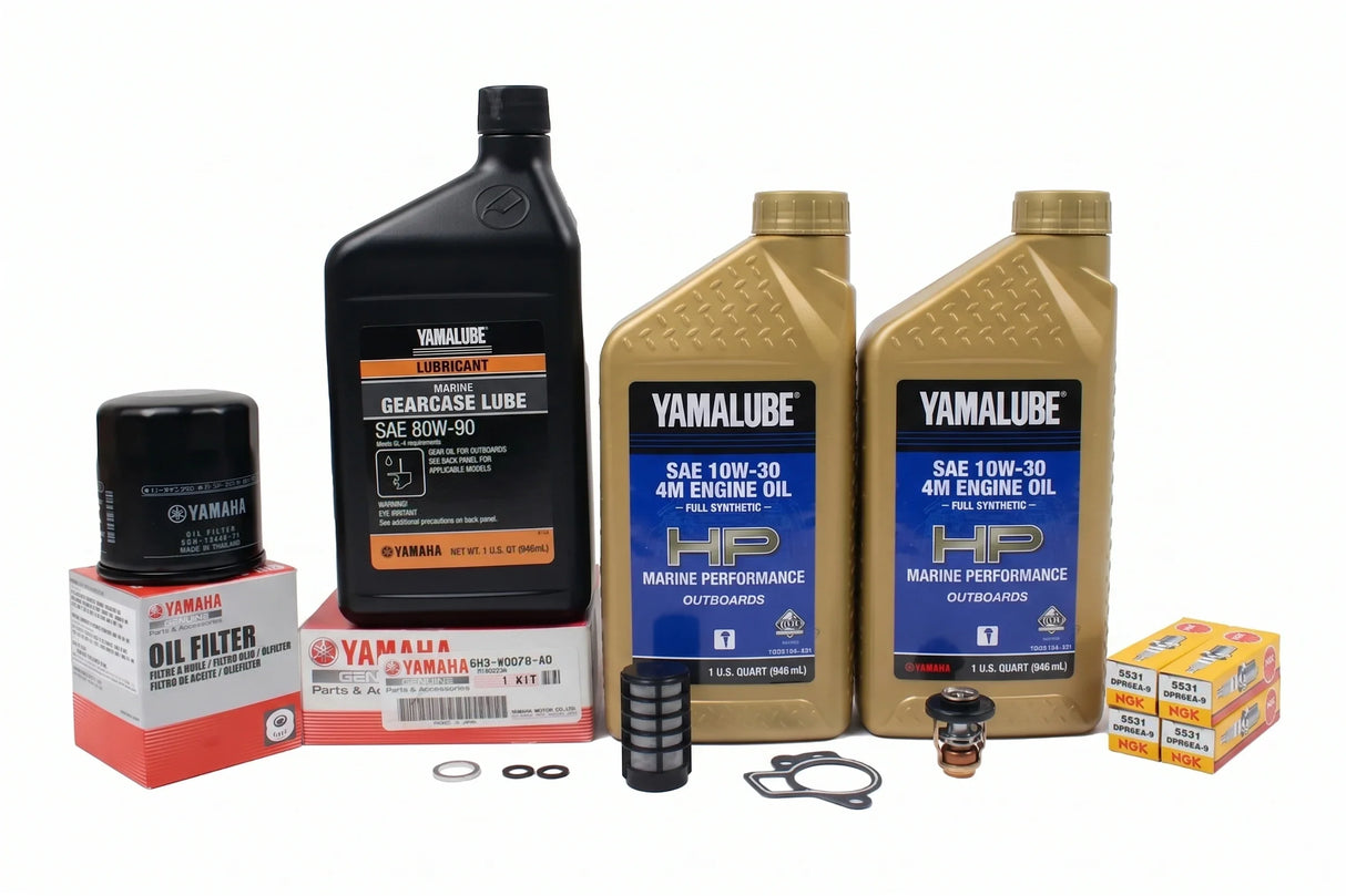Yamaha T50 300 Hour Service Maintenance Kit - Yamalube 10W-30 Full Synthetic - 1997-1999