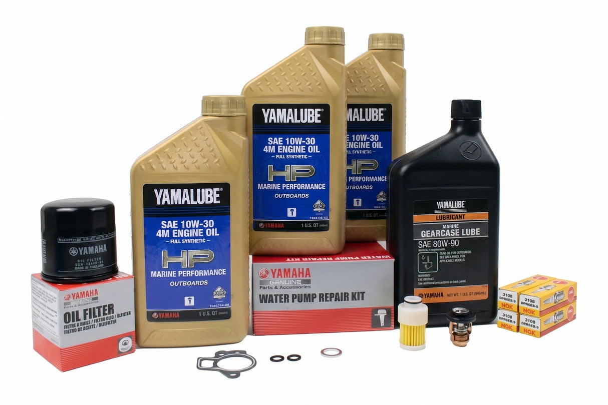 Yamaha T60TLR 300 Hour Service Maintenance Kit - Yamalube 10W-30 Full Synthetic - 2005