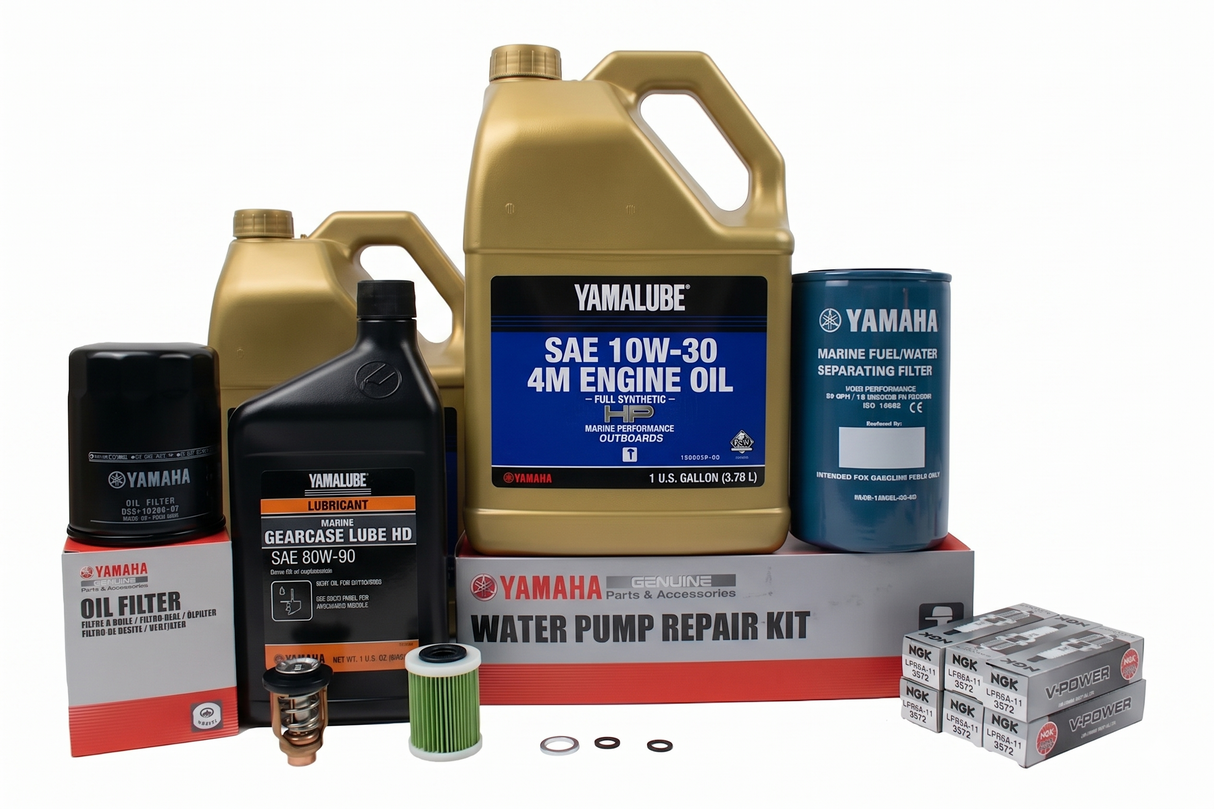Yamaha VF200 VF225 VF250 SHO 300 Hour Service Maintenance Kit - Yamalube 10W-30 Full Synthetic - 2011-Current ( See Models )