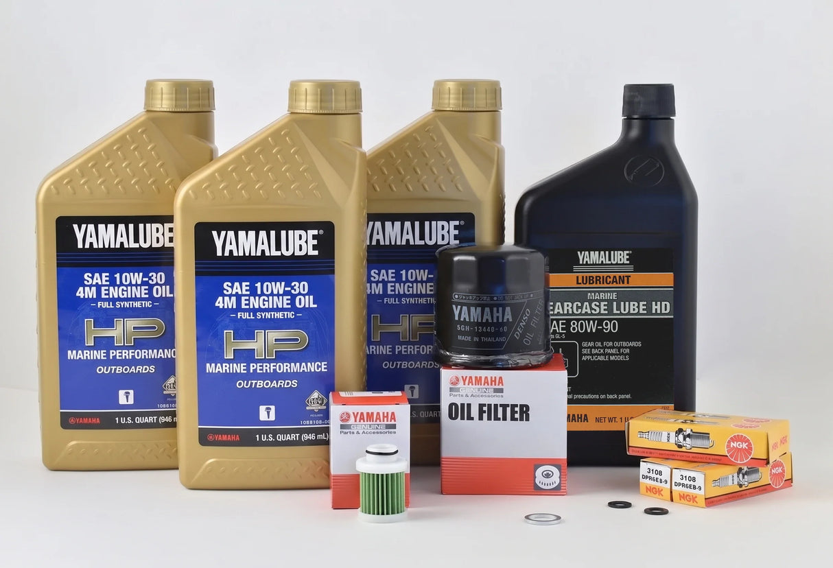 Yamaha T60 100 Hour Service Maintenance Kit - Yamalube 10W-30 Full Synthetic - 2006