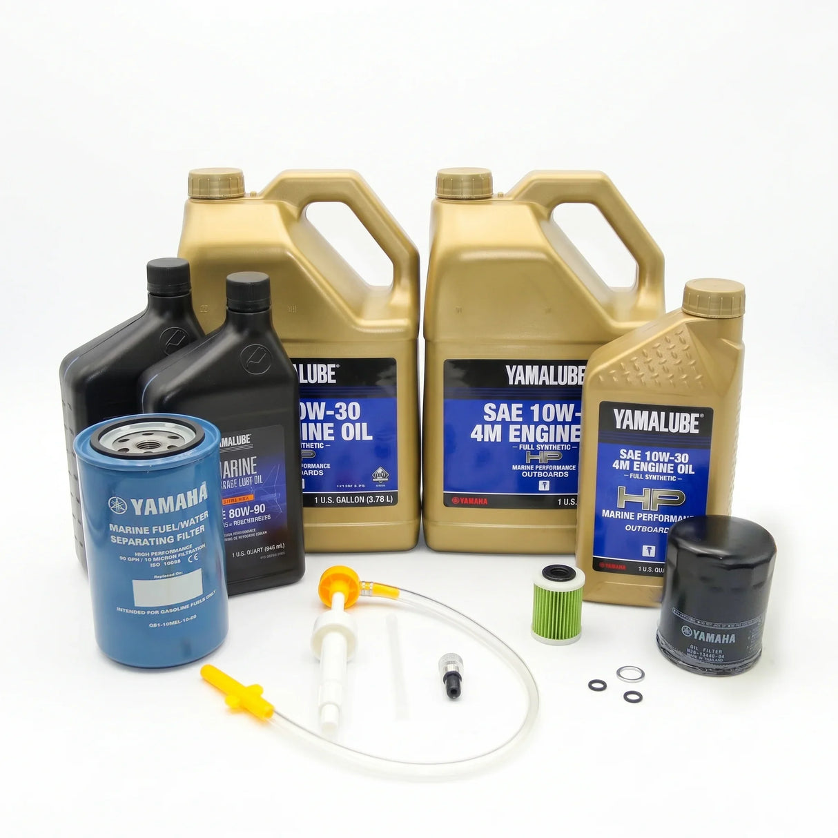 Yamaha F350 V6 4.3L 20 Hour Service Maintenance Kit - Yamalube 10W-30 Full Synthetic - All Models