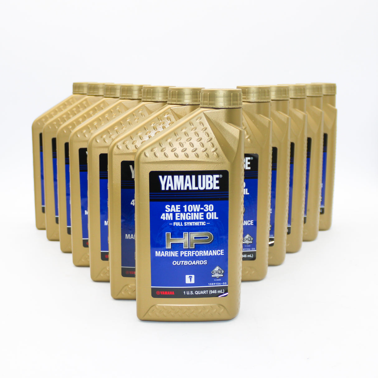 Yamaha - 10W30 Marine Full Synthetic Oil - Quart - QBL-10W30-FS-12 - 12 Pack