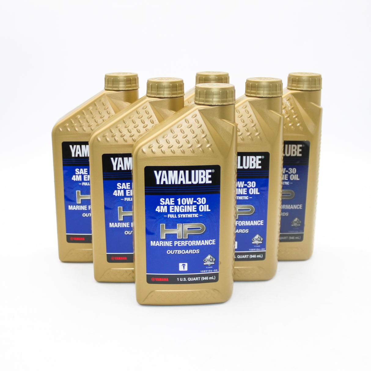 Yamaha - 10W30 Marine Full Synthetic Oil - Quart - QBL-10W30-FS-12 - 6 Pack