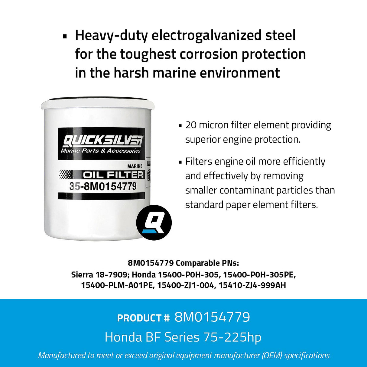 Mercury - WA FILT OIL HONDA BF75-BF225 - 35-8M0154779