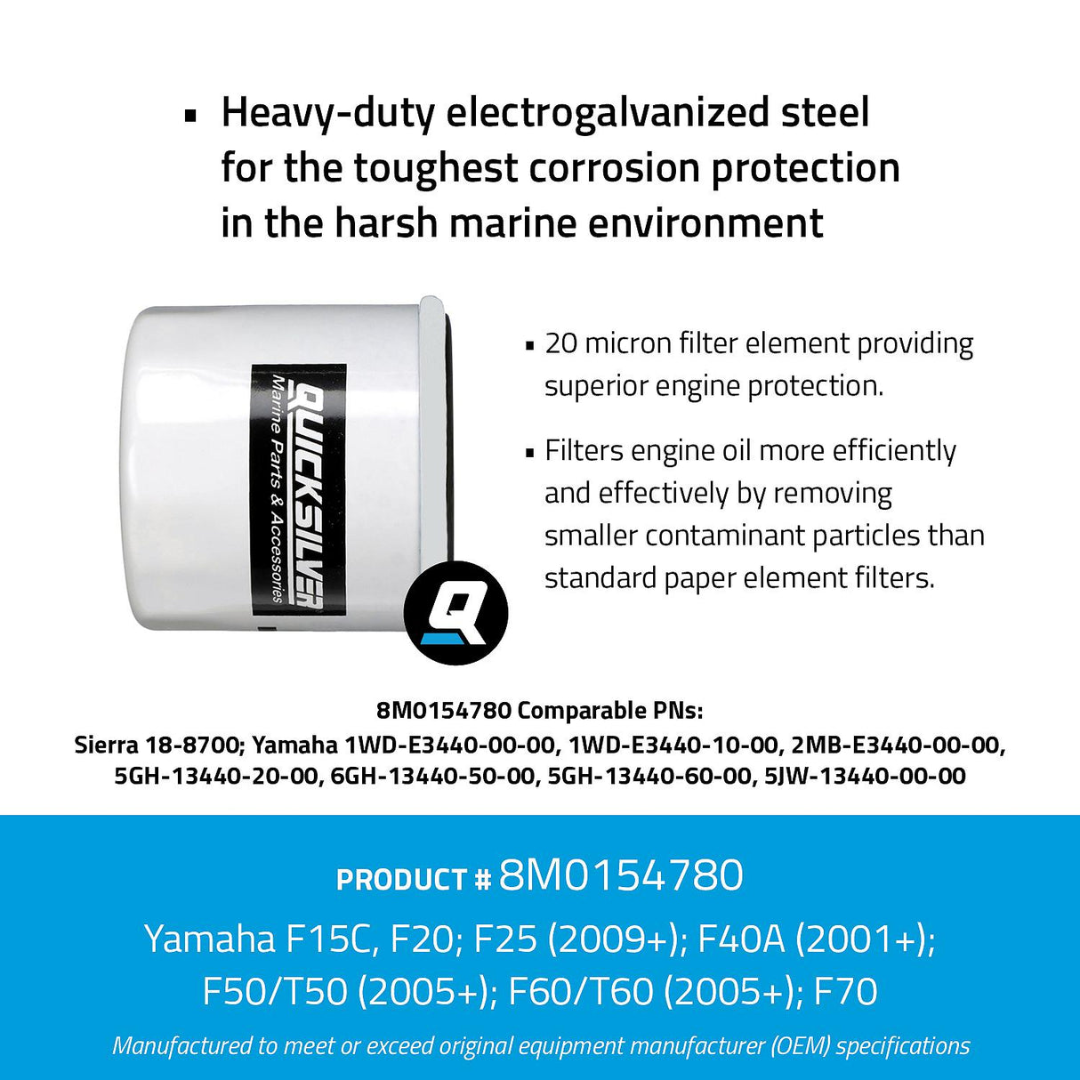 Mercury - WA FILT OIL YAM# 5GH-13440-20 - 8M0154780