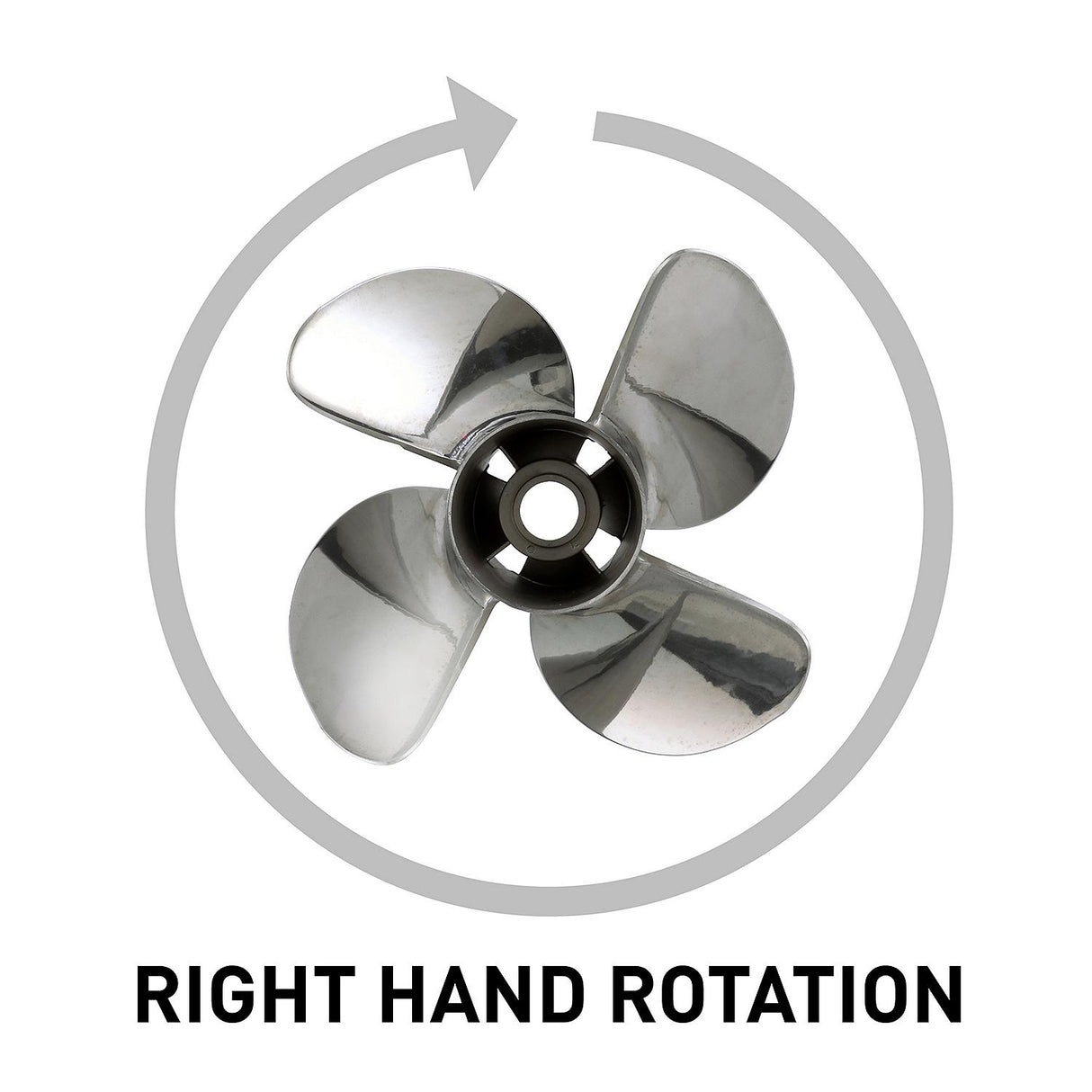 Mercury - Quicksilver Q4 Propeller - 4-Blade - 90 - 400 HP - 14.6 Dia. - 19 Pitch - 48-8M0103528