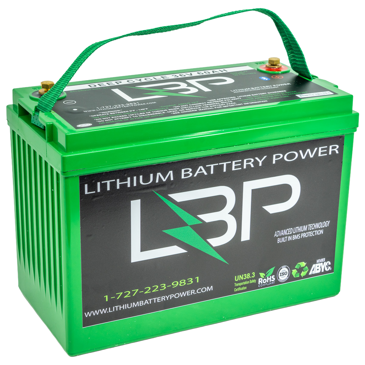Lithium Battery Power - 36v 60Ah Lithium Battery with Bluetooth Monitoring