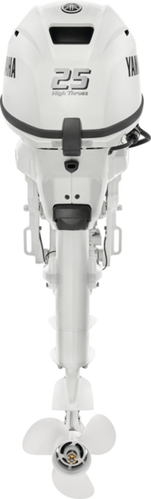 Yamaha T25XWTC2 High Thrust Outboard - 25-Inch Shaft | 2-Cylinder | High Thrust Model | Remote Mechanical Control | Electric & Electric Start | Power Trim & Tilt | Pearl White