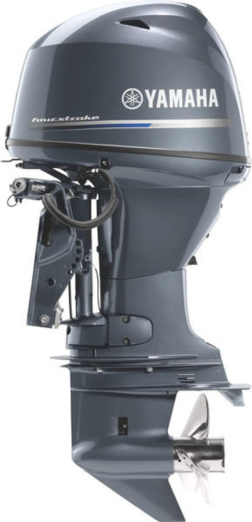 Yamaha T60LB Outboard - 20-Inch Shaft | Remote Control | Electric Start | Power Trim & Tilt | High Thrust | Gray