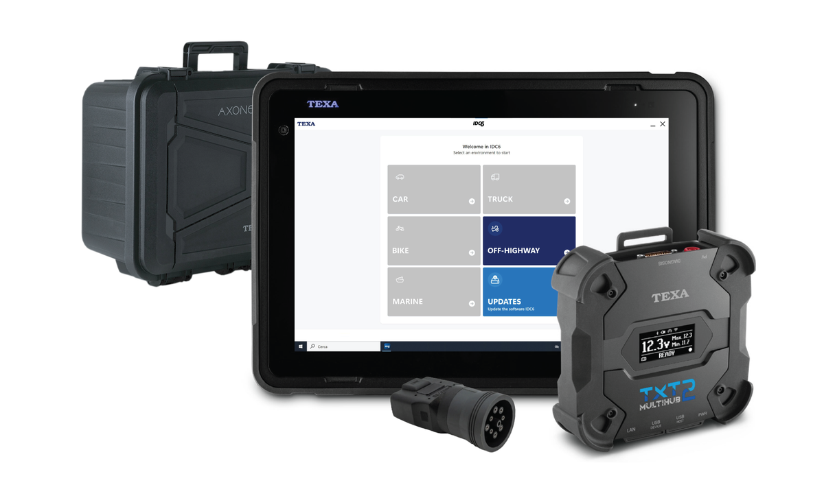TEXA - AXONE Voice OHW with MultiHub 2 - No Cables | Diagnostic Tablet | VOHW