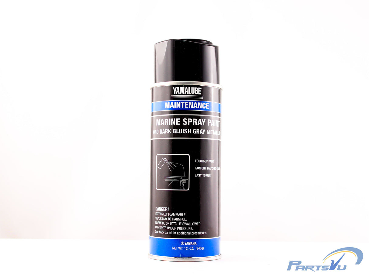 Yamaha Marine Outboard Engine Cowling Spray Paint 4D - Dark Bluish Gray Metallic - 12 oz. - ACC-MRNPA-IT-4D