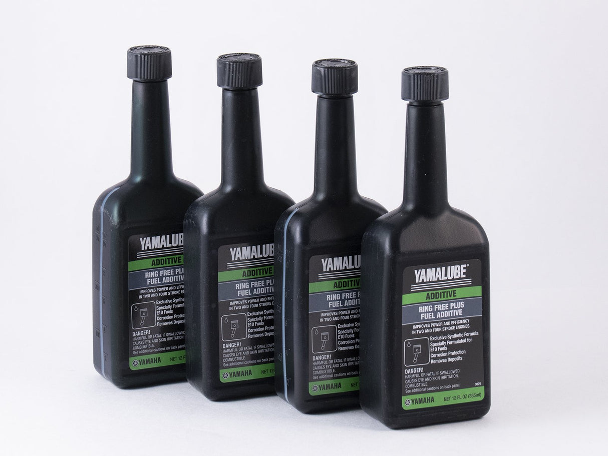 Yamaha - Yamalube Outboard Ring Free Plus Fuel Additive - 4-Pack - 12 oz - ACC-RNGFR-PL-12
