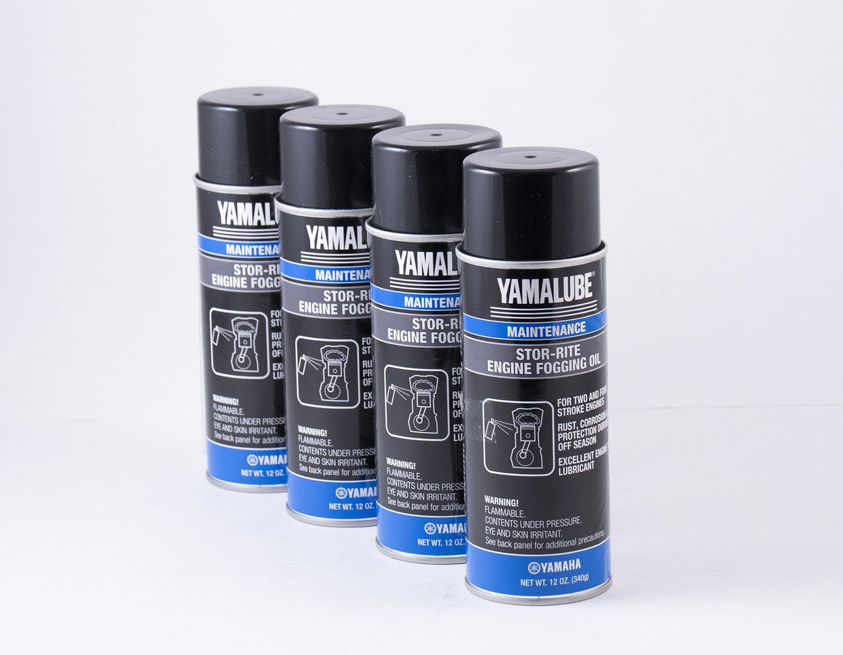 Yamaha - Yamalube Stor-Rite Engine Fogging Oil - 12 oz. - 4-Pack - ACC-STORE-RI-TE