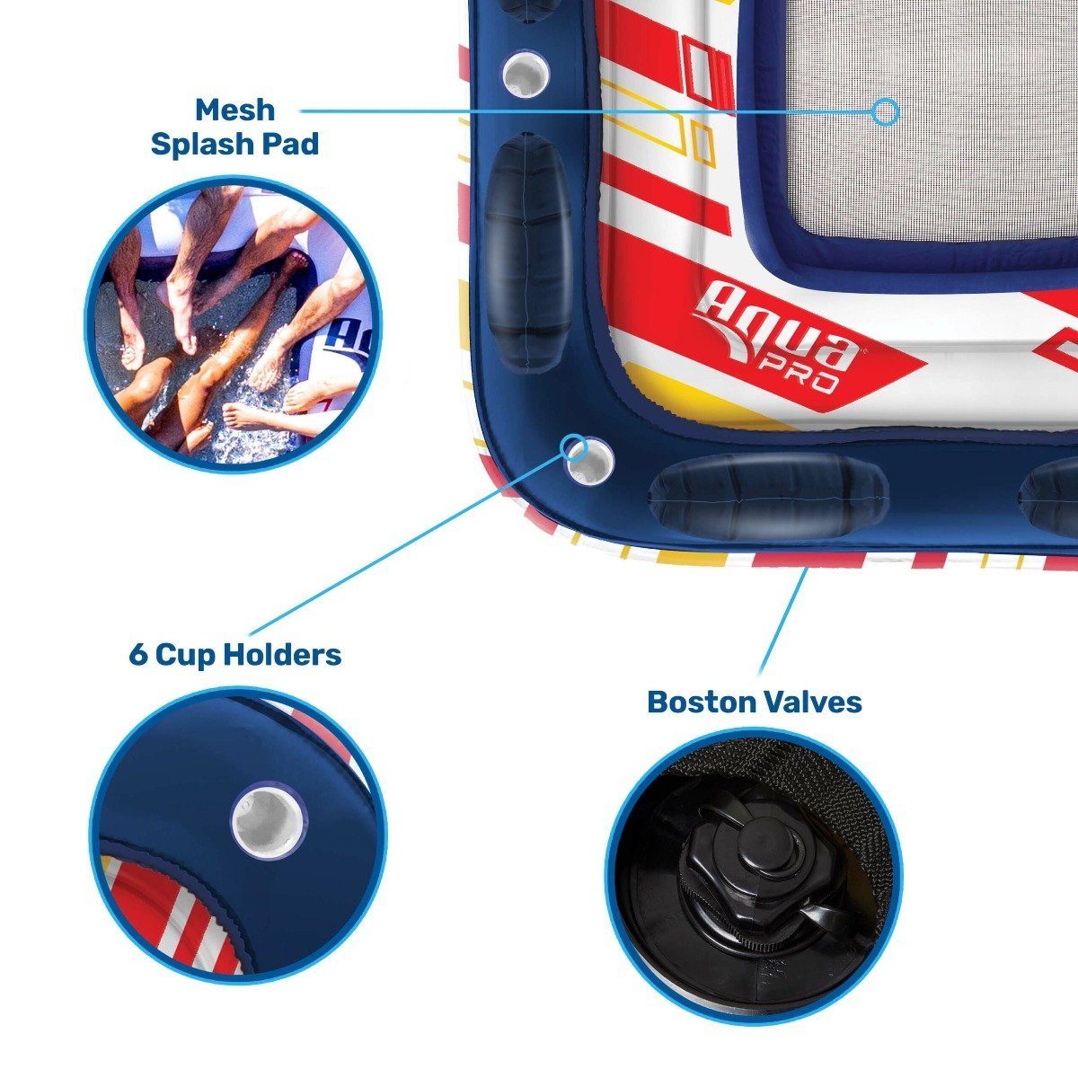 INFLATABLE LAKE AND OCEAN RAFT (AQUA PRO) - APL21000