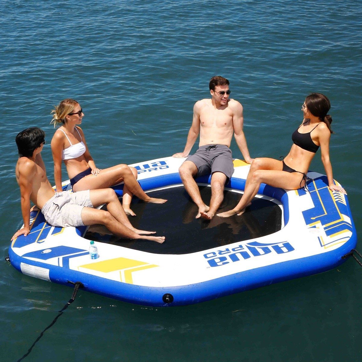 Aqua Leisure 10' Hexagonal Inflatable Island w/Mesh Center - APR20922