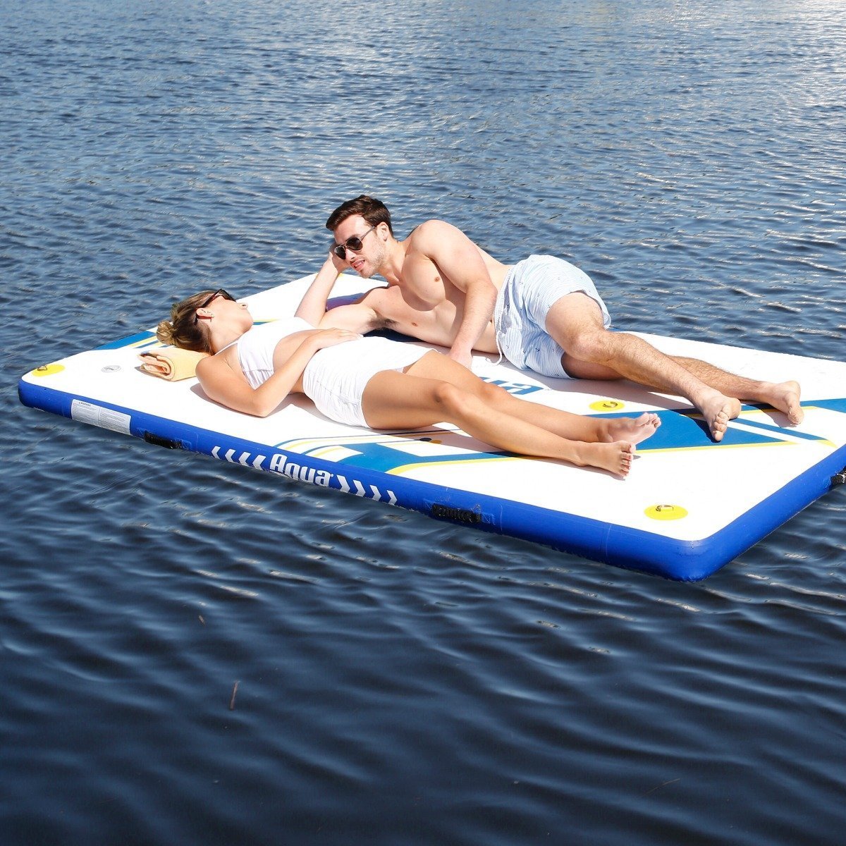 Aqua Leisure 8' x 5' Inflatable Deck - Drop Stitch - APR20923