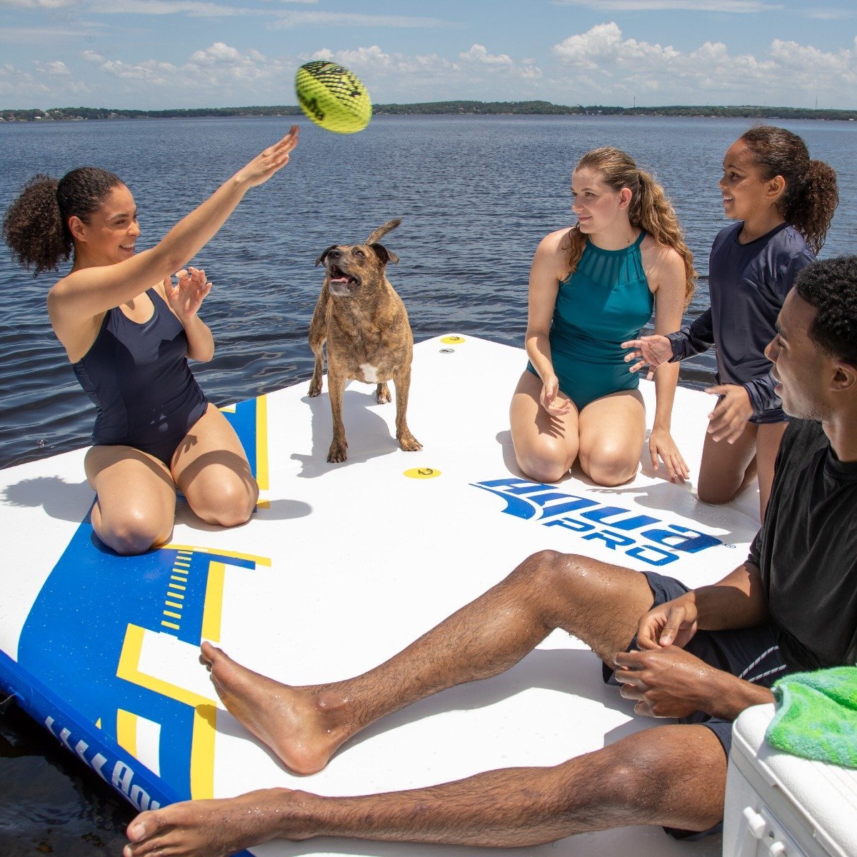 Aqua Leisure 10' x 8' Inflatable Deck - Drop Stitch - APR20924