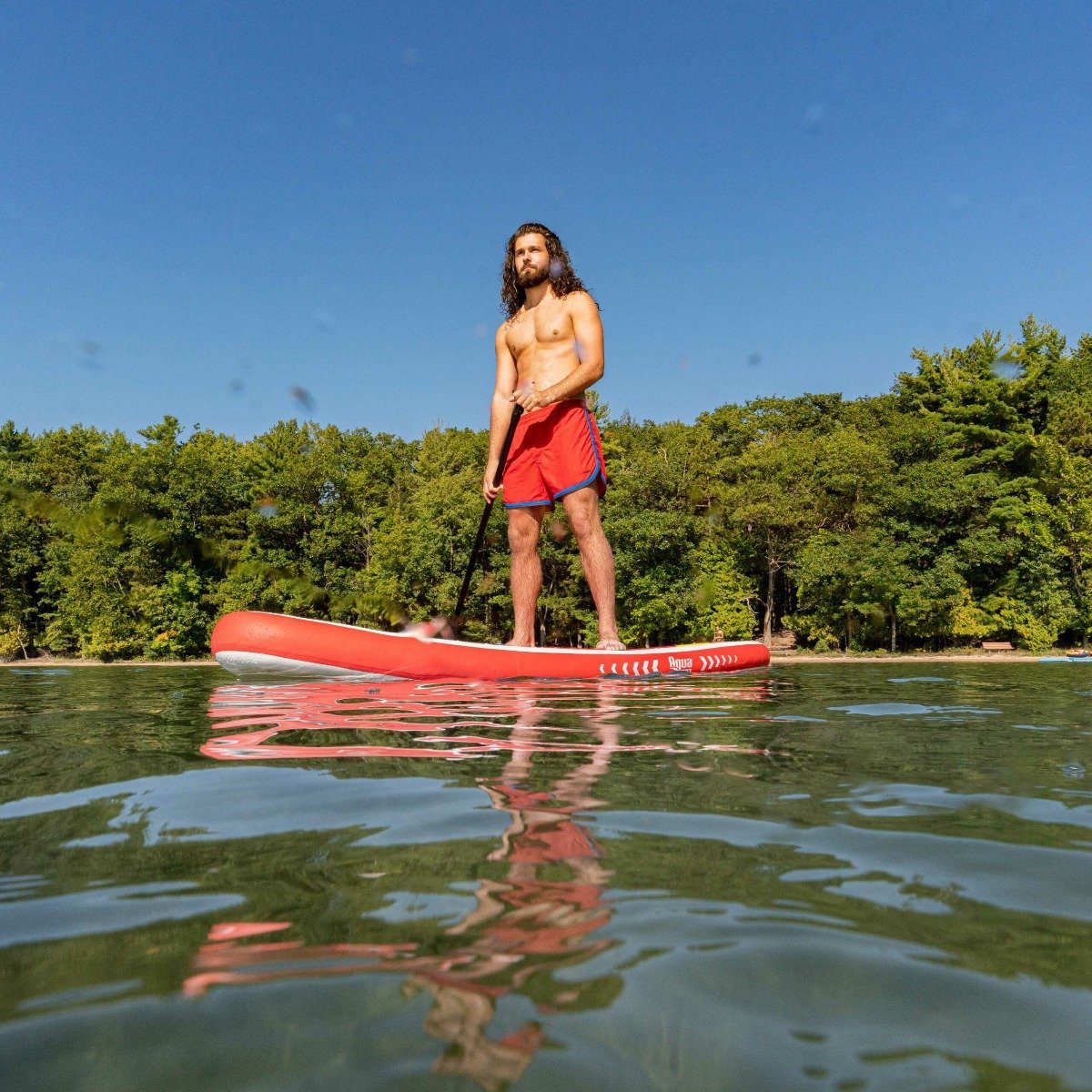 Aqua Leisure 10' Inflatable Stand-Up Paddleboard Drop Stitch w/Oversized Backpack f/Board & Accessories - APR20925