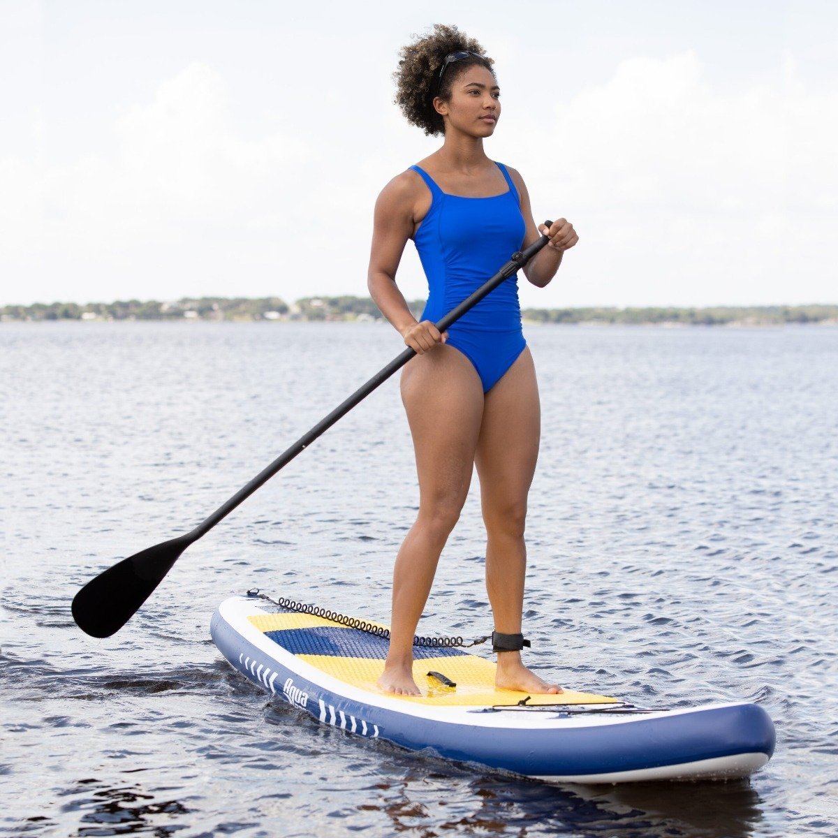 Aqua Leisure 10.6' Inflatable Stand-Up Paddleboard Drop Stitch w/Oversized Backpack f/Board & Accessories - APR20926