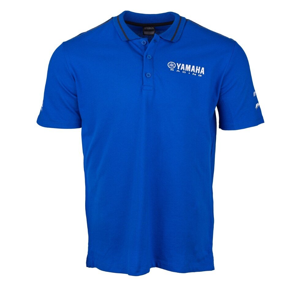 Yamaha Men's Paddock Blue Essentials Logo Polo - Blue/White - S