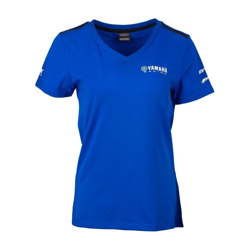 Yamaha Women's Paddock Blue Essentials Logo Tee - Blue/White - L