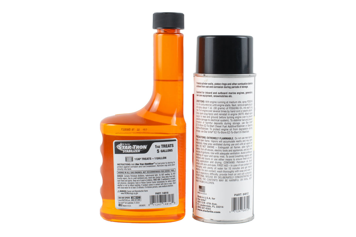 Star Brite - Star Tron Stabilizer + Fuel Storage (16 oz.) & Engine Fogging Oil (12 oz.) - PVKT0019