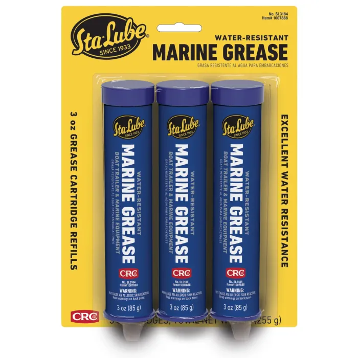 CRC - Sta-Lube Multi-Purpose Marine Grease - 3 oz. Cartridge - 3-Pack - SL3184
