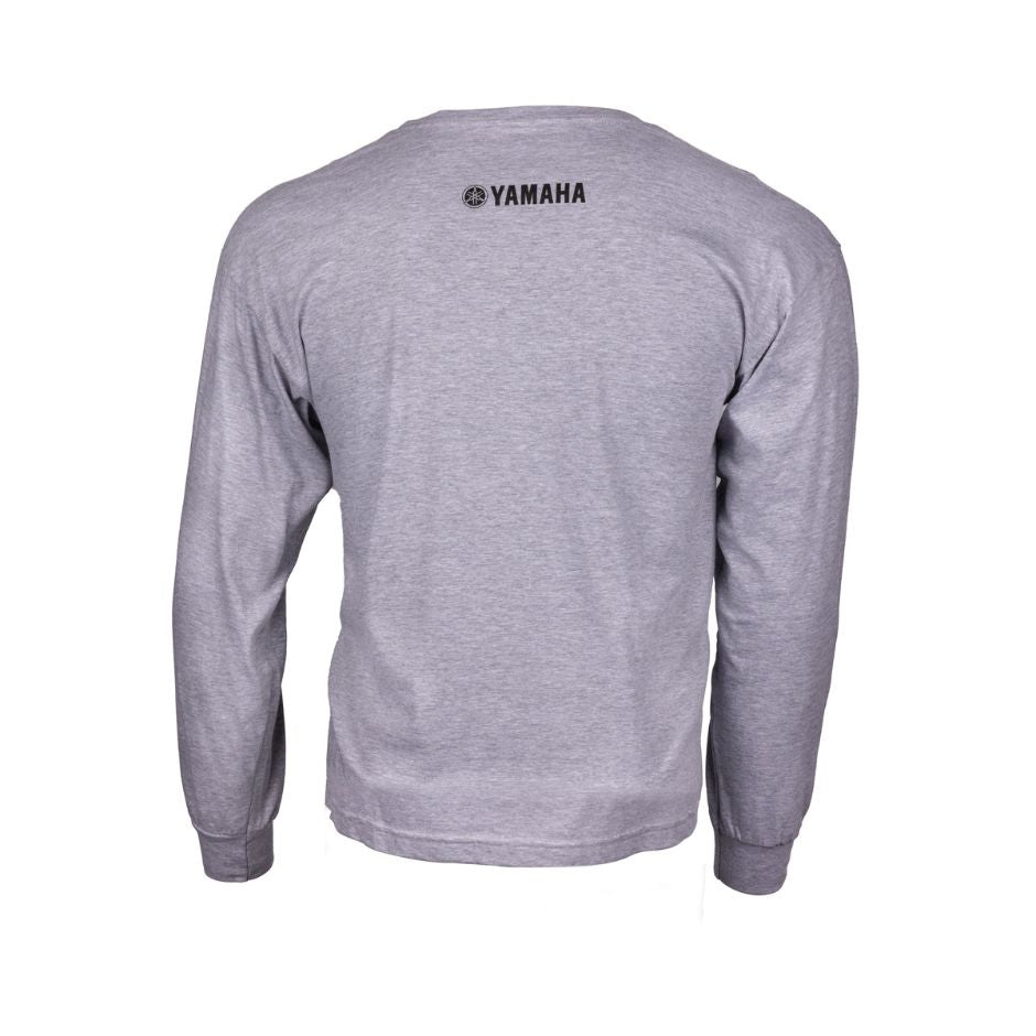 Yamaha Men's Blue Revs L/S Tee - Gray/Blue/Black/White - S