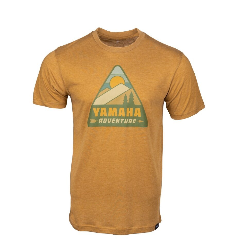 Yamaha Men's Adventure Peak Tee - Brown/Green - XL