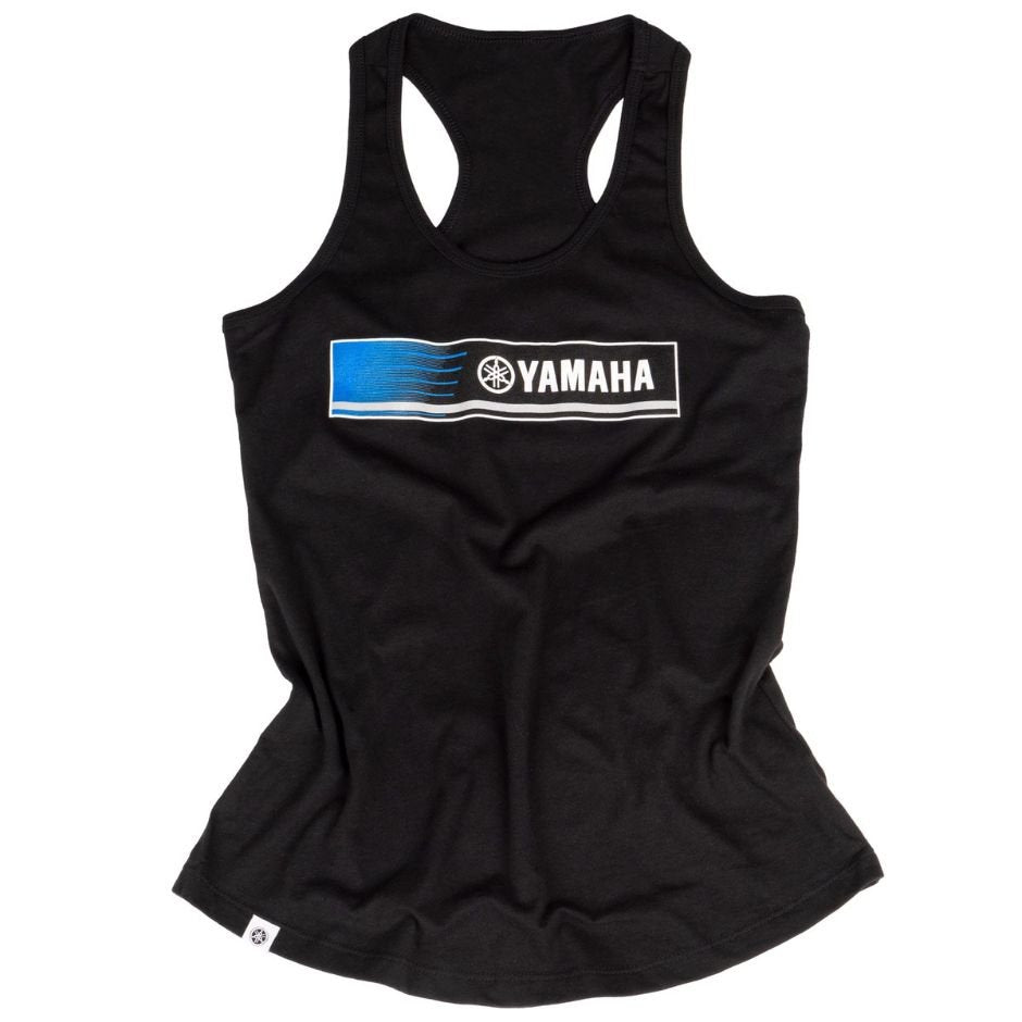 Yamaha Women's Blue Revs Racerback Tank - Black/Blue/White - XL