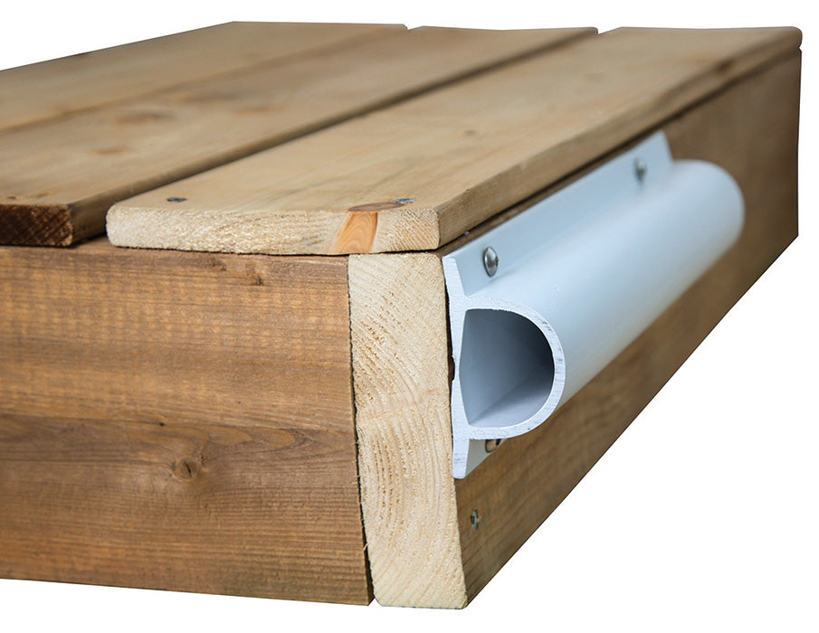 Dock Edge - Prodock Heavy "D" Dock Profile - (3) 8' Sections - White - 1205-F