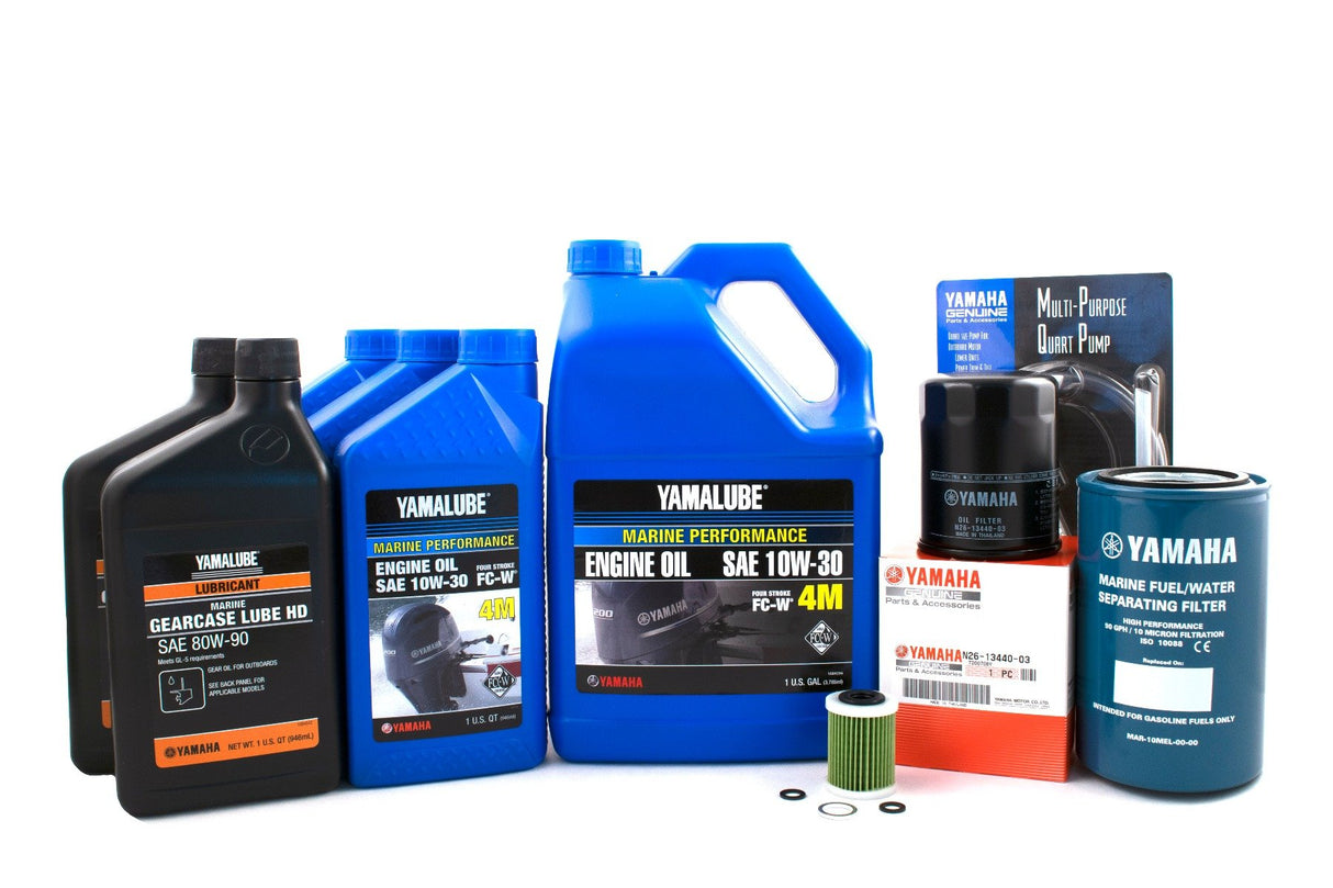 Yamaha F350 V8 20 Hour Maintenance Kit Yamalube 10W-30