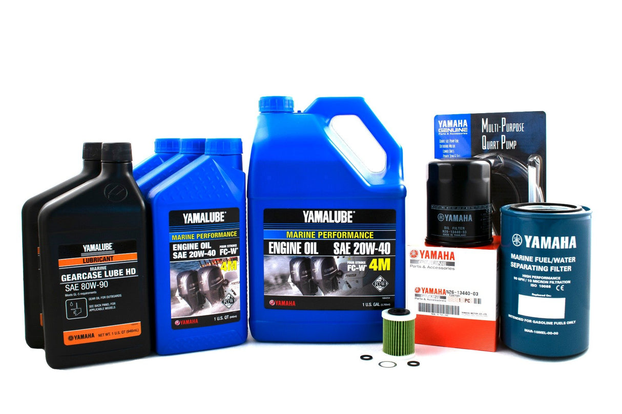 Yamaha F350 V8 20 Hour Service Maintenance Kit Yamalube 20W-40