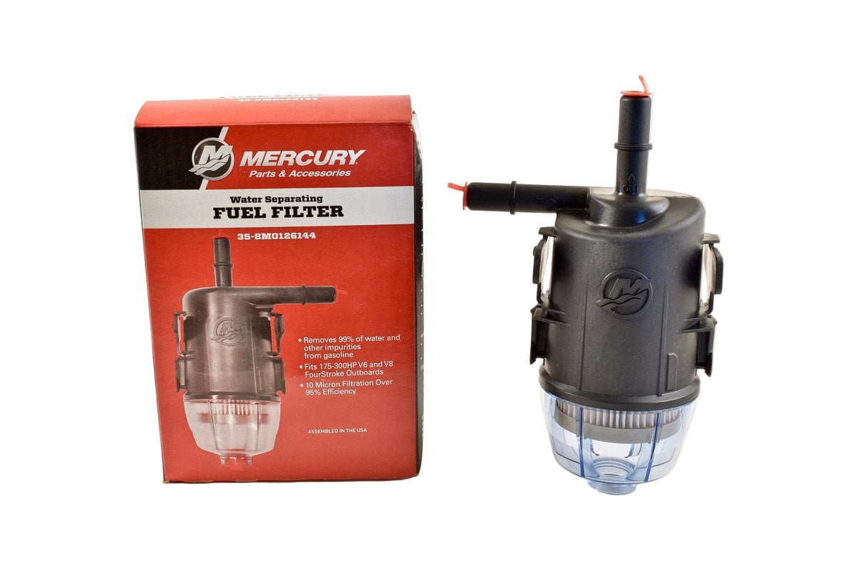Mercury Water Separating Fuel Filter - 175 through 300 HP V6 & V8 Four Stroke - 200 through 400 HP Verado - 35-8M0126144