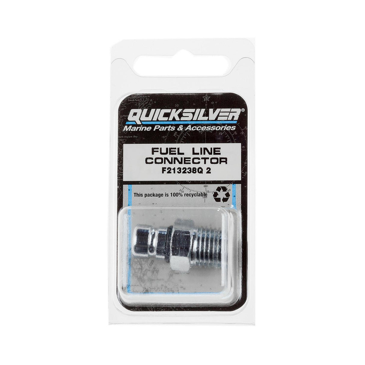 Mercury Quicksilver - Fuel Connector - Engine End - Fits Force and Chrysler Outboards - F213238Q2