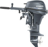 Yamaha F8LMHB Outboard - 20-Inch Shaft | Tiller Handle | Manual Start | Manual Tilt | Gray