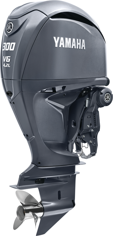 Yamaha LF300XSB Outboard - 25-Inch Shaft | Counter Rotation | Digital Electronic Control (DEC) | Electric Start | Power Trim & Tilt | EFI with Variable Camshaft Timing | Gray