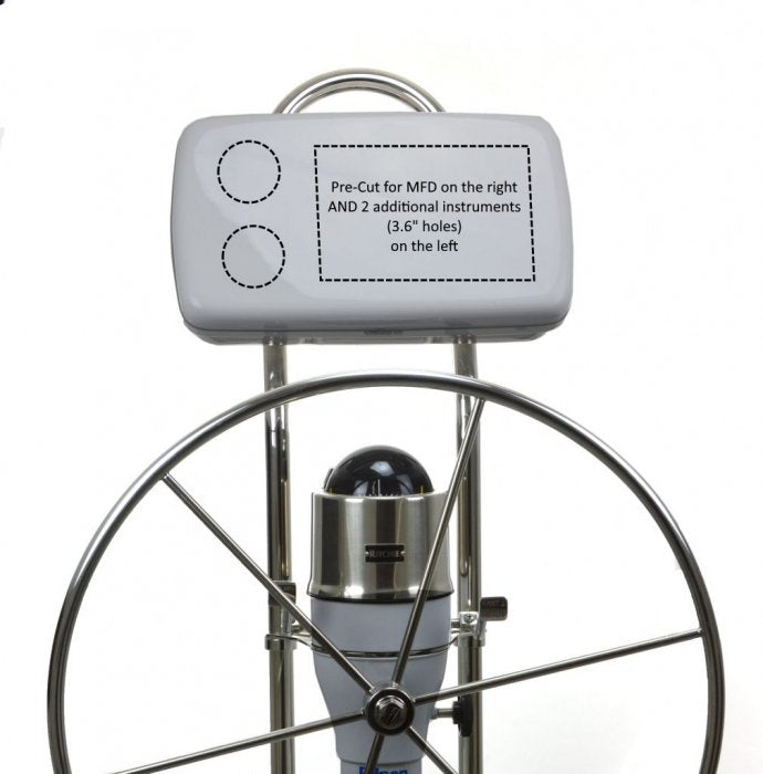 NavPod - SystemPod Pre-Cut f/Garmin GPSMAP 942xs, 942, 922xs 922 2 Instruments (3.6 Holes) f/9.5 Wide Guard - GP1080-24