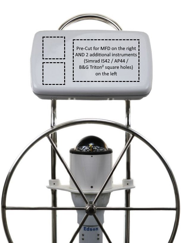 NavPod - GP2080-17 SystemPod Pre-Cut f/Simrad NSS9 evo3/BG Zeus3 9 2 Instruments (Simrad IS42/BG Triton2/AP44 Square Hole) f/12 Wide Guard - GP2080-17