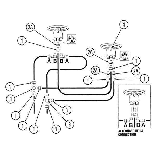 SeaStar - Fitting Kit for Helms - HF6010
