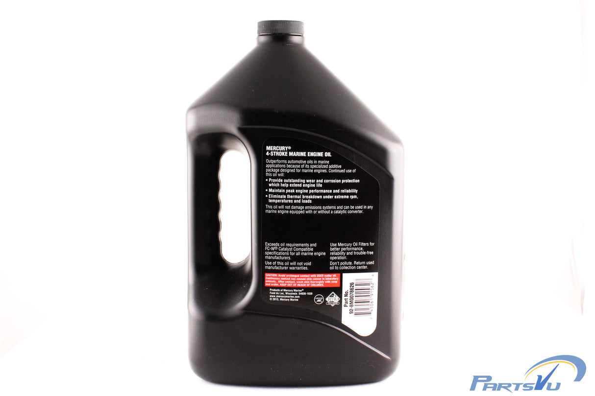 Mercury FC W 10W 30 Marine Engine Oil - Gallon - 92-8M0078626