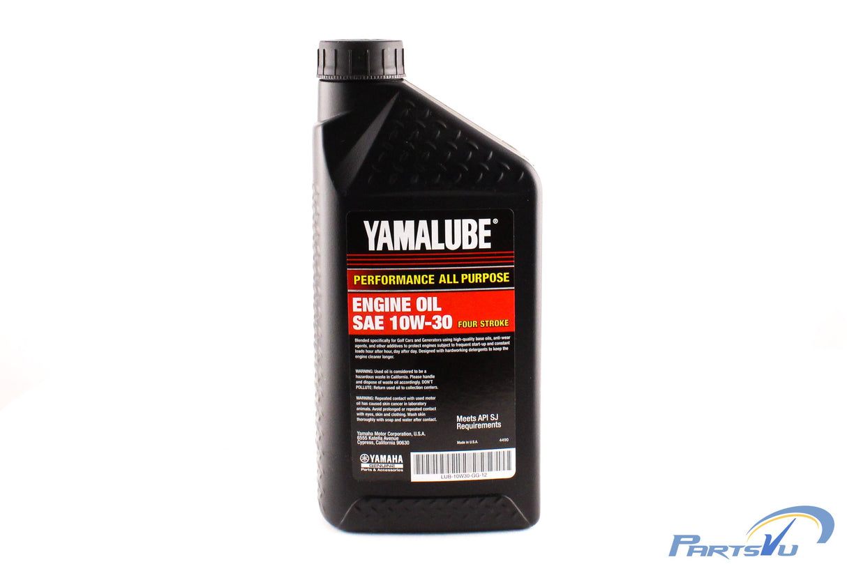 Yamaha Golf Cart and Generator Oil - 1 Quart - LUB-10W30-GG-12
