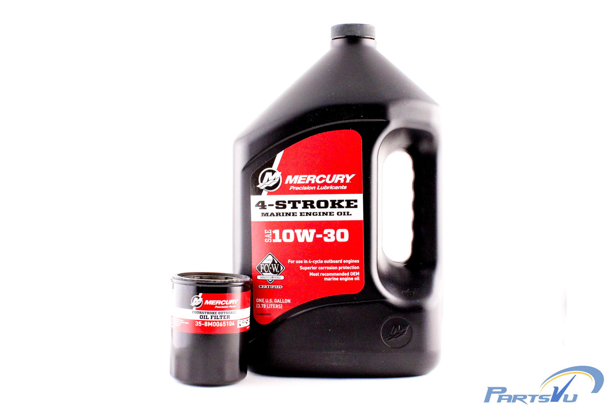 Mercury Marine 25 30 40 50 & 60 HP Four Stroke Outboard FC-W 10W-30 Oil Change Kit