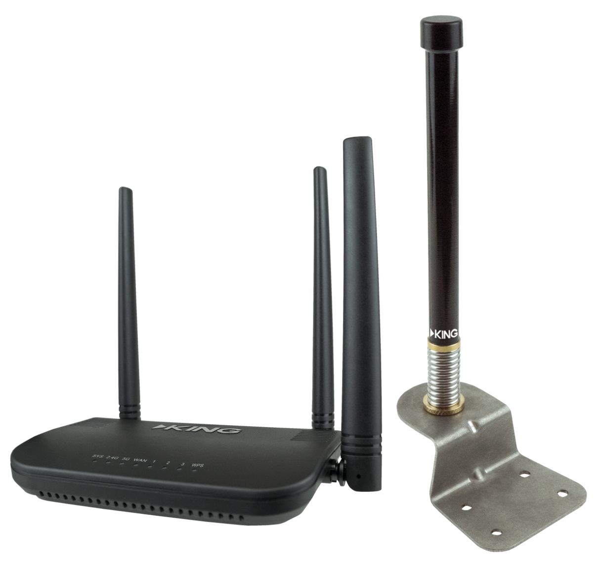 KING - Swift Omnidirectional Wi-Fi Antenna w/KING WiFiMax Router/Range Extender - KS1000