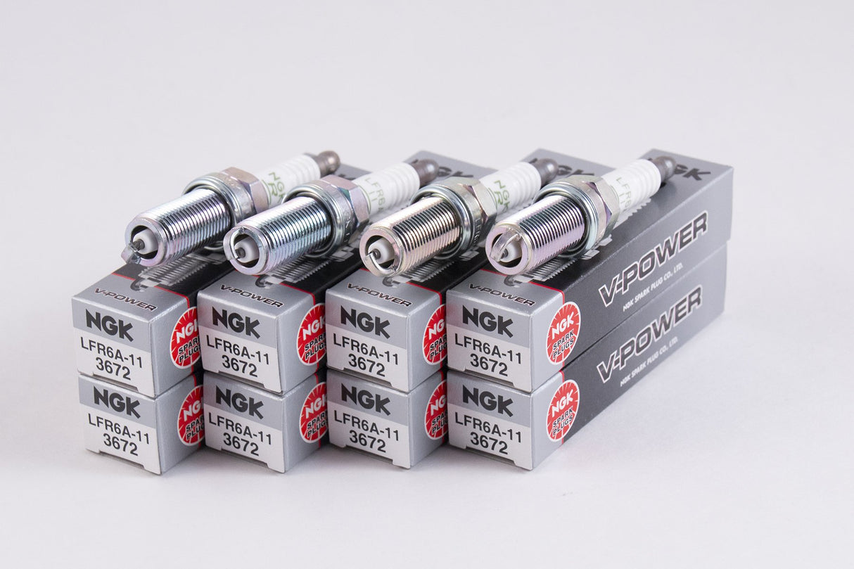 NGK LFR6A-11 (3672) V-Power Spark Plug - 8 Pack
