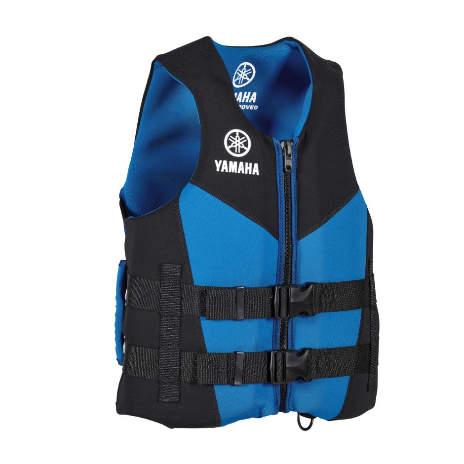 Yamaha Men's 21HAN Neoprene PFD with Side Handles-XS - S-Blue/Black/White